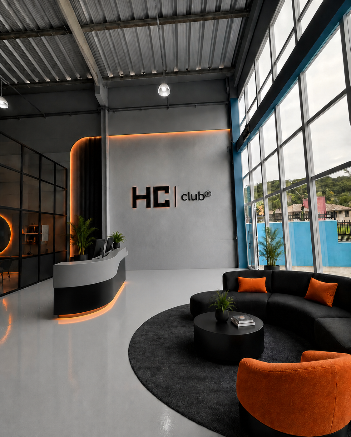 Sede moderna da HC Club em Porto Belo